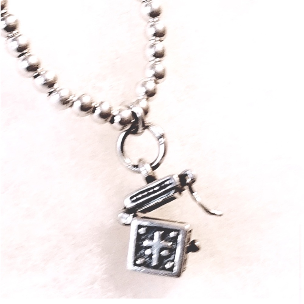 Silpada Child’s Vintage Sterling Silver Adorable Prayer Box Bracelet or Pendant